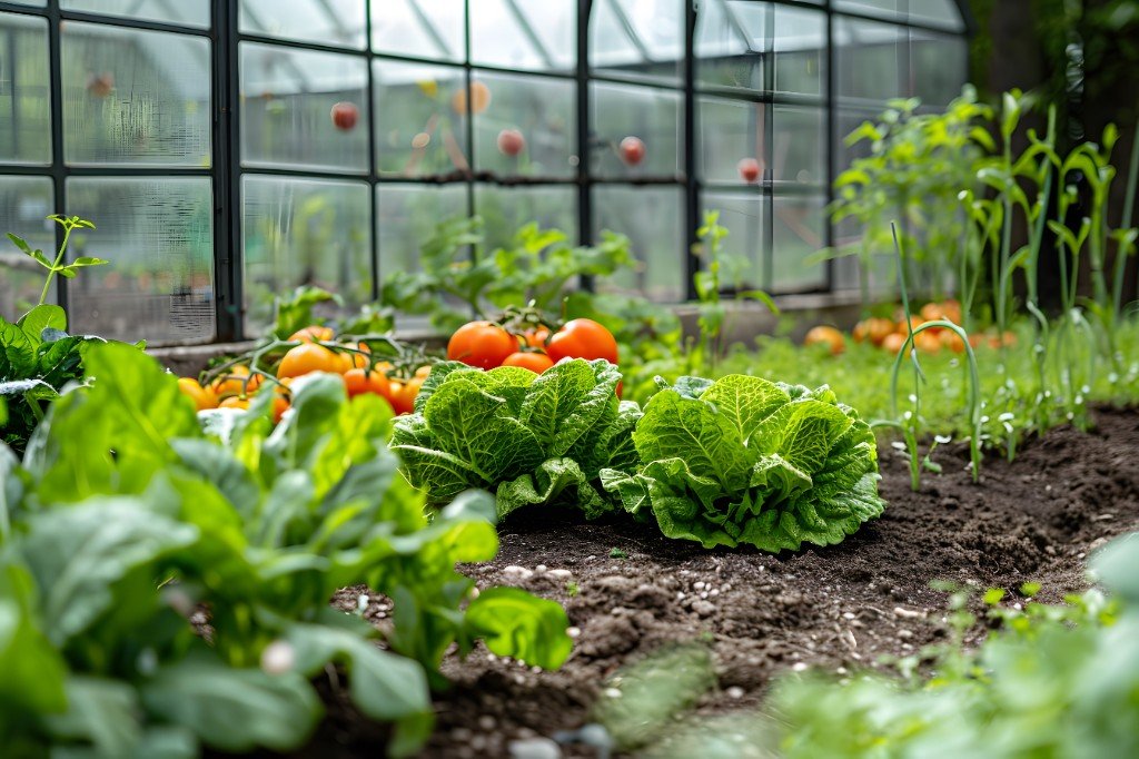 Healthy greenhouse crops reflecting quality seed support